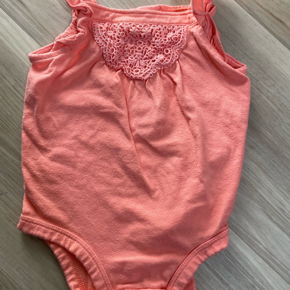 Carter's Pink Lace Bodysuit One Piece